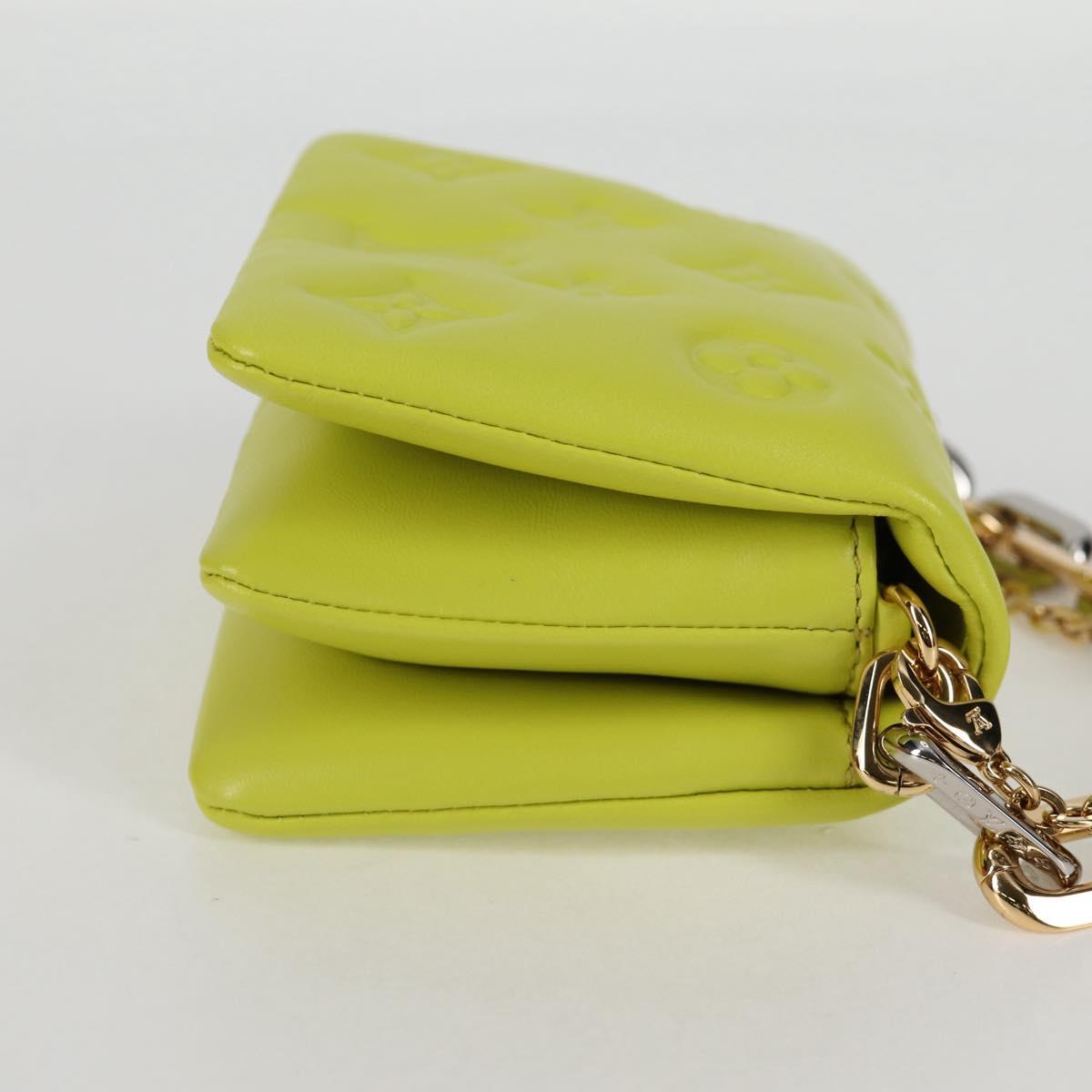 LOUIS VUITTON Monogram Emboss Coussin Belt Bag Bag Leather 2way LV Auth 121504SM