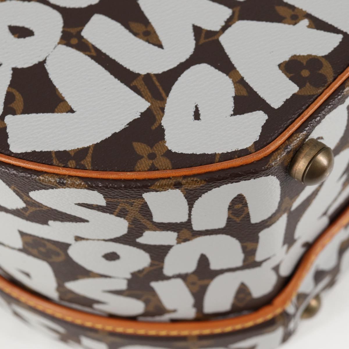 LOUIS VUITTON Monogram Graffiti Boite Shapo White M92186 LV Auth 121505SV