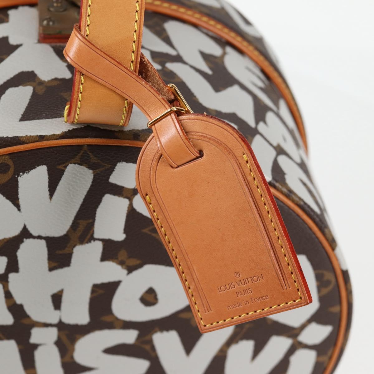 LOUIS VUITTON Monogram Graffiti Boite Shapo White M92186 LV Auth 121505SV