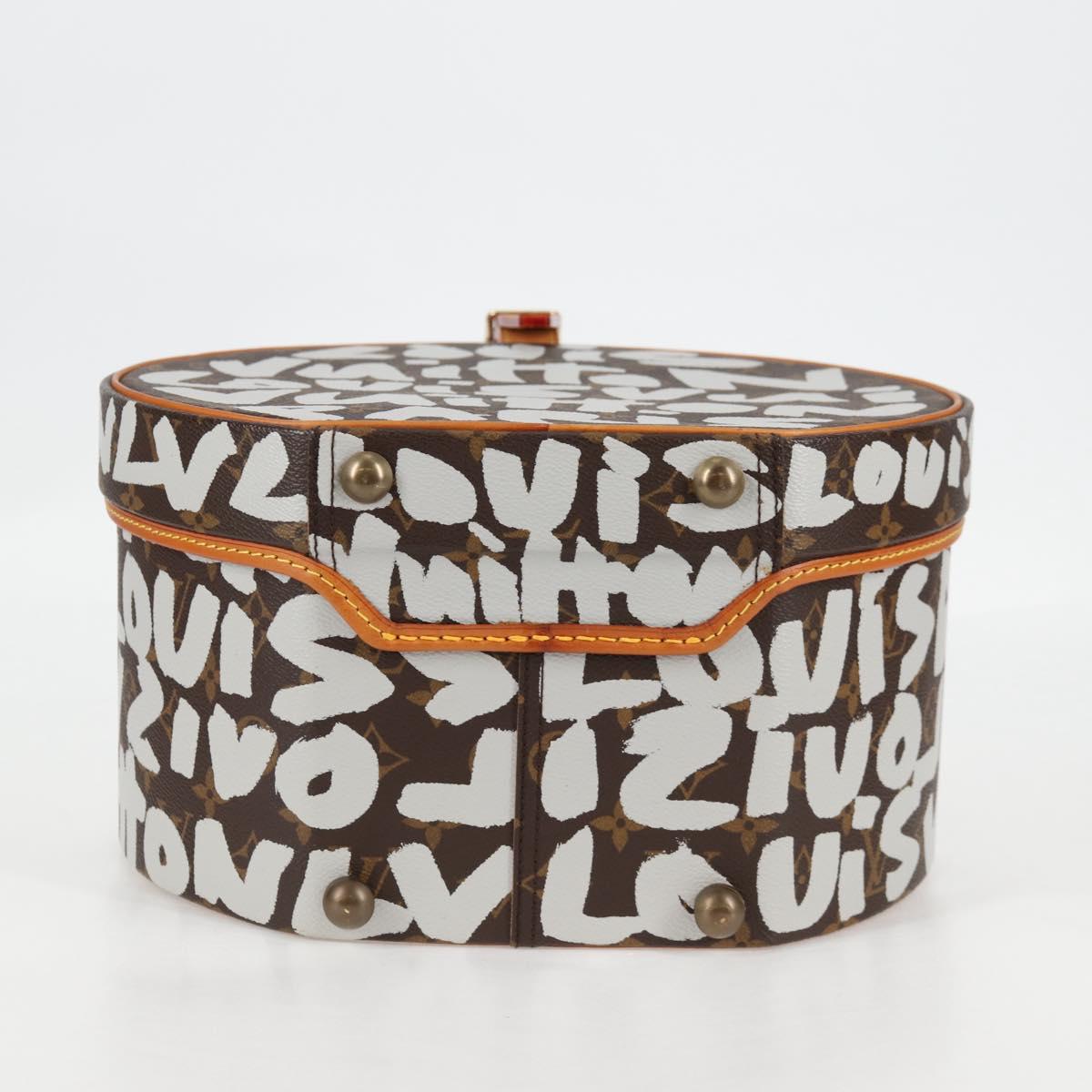 LOUIS VUITTON Monogram Graffiti Boite Shapo White M92186 LV Auth 121505SV