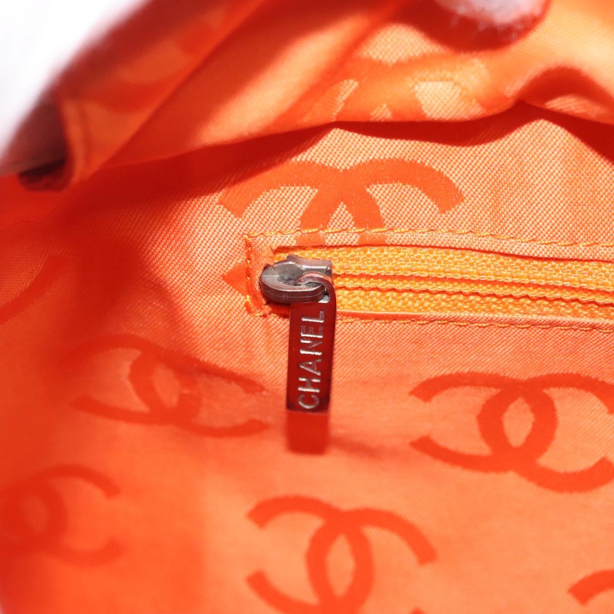 CHANEL Matelasse Cambon Line COCO Mark Tote Bag Lamb Skin White CC Auth 121507