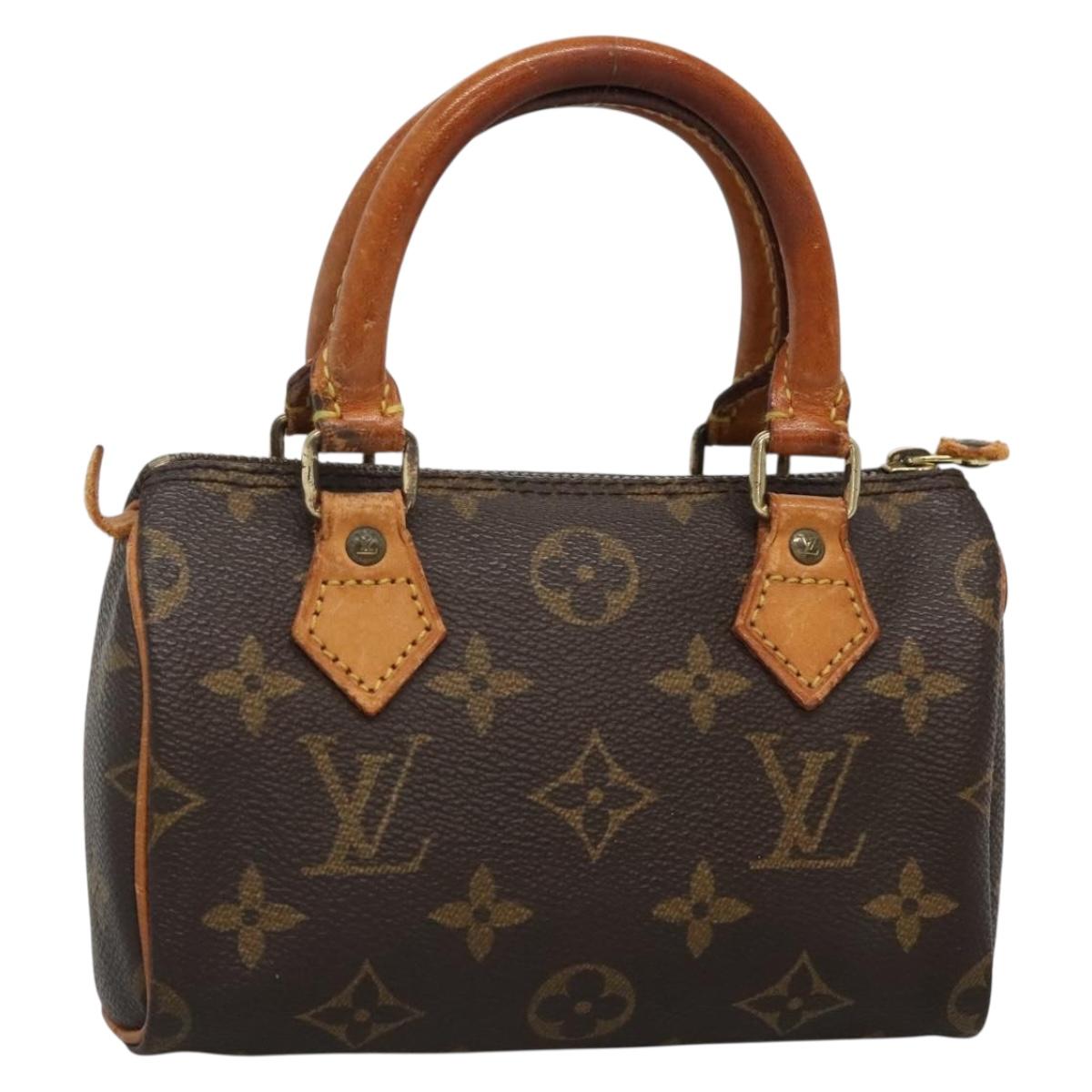 LOUIS VUITTON Monogram Mini Speedy Hand Bag M41534 LV Auth 121508