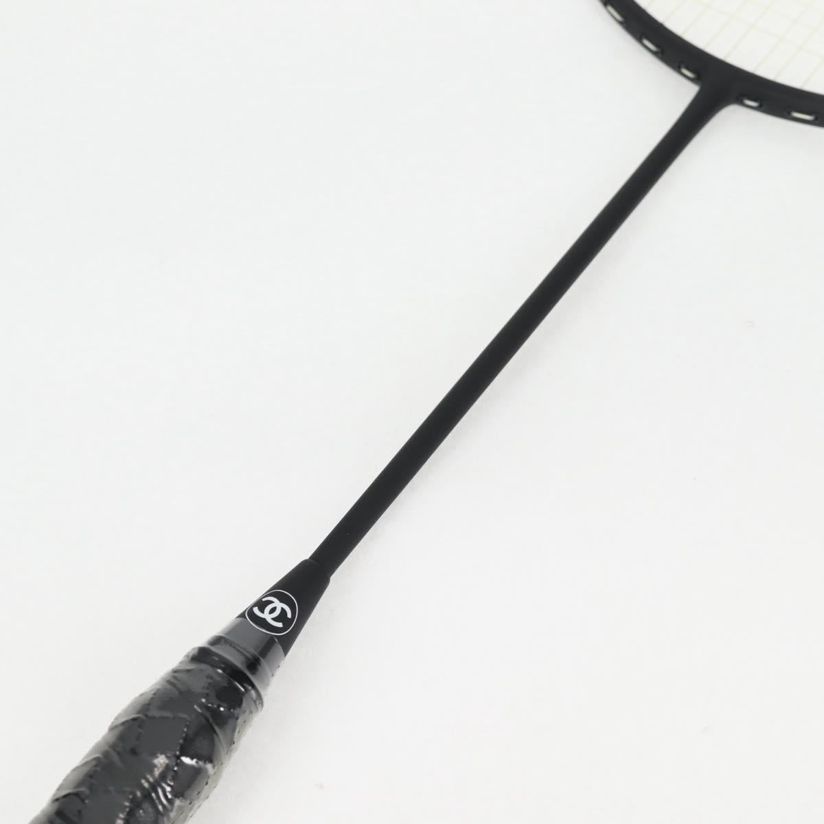 CHANEL Badminton Racket metal Black CC Auth 121512V