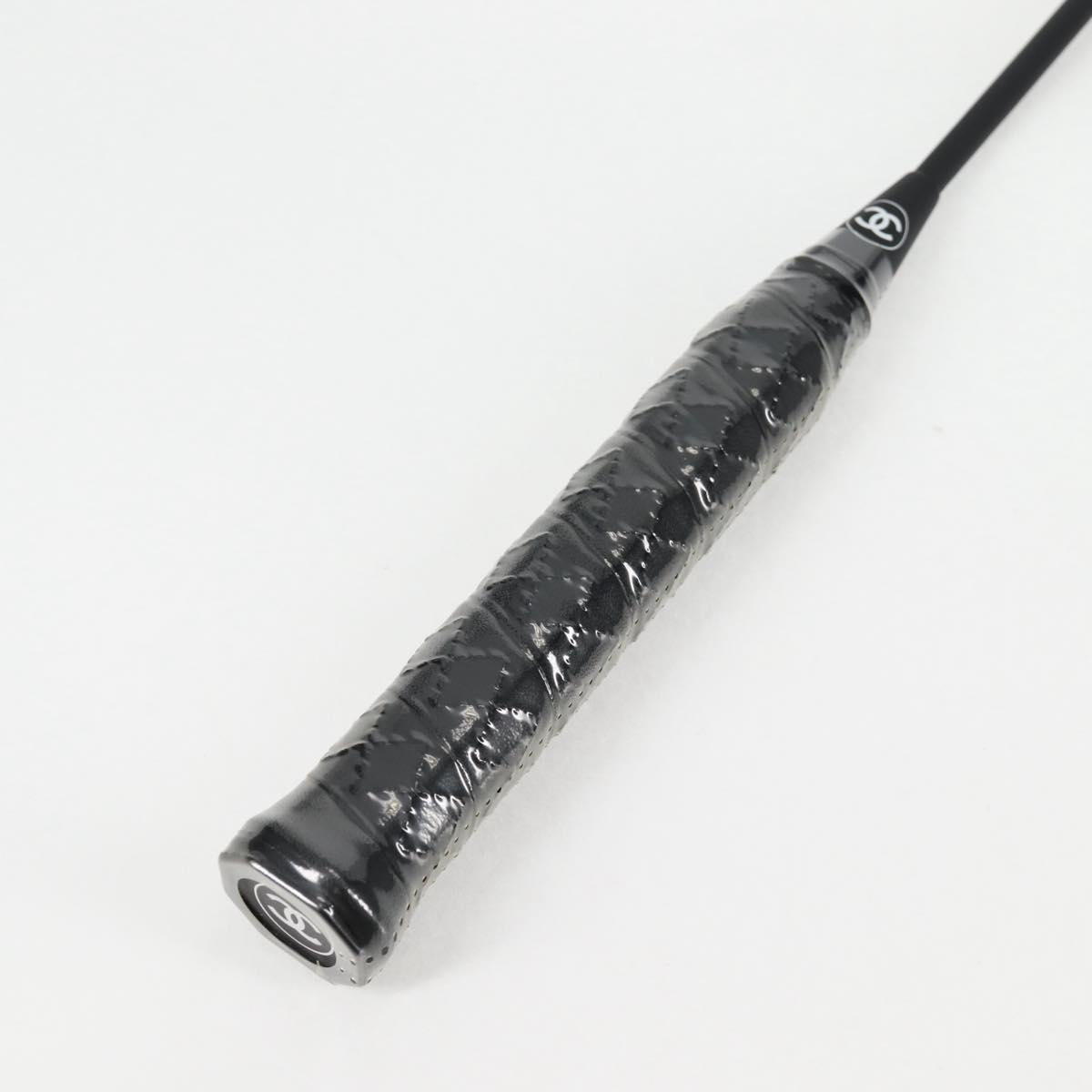 CHANEL Badminton Racket metal Black CC Auth 121512V