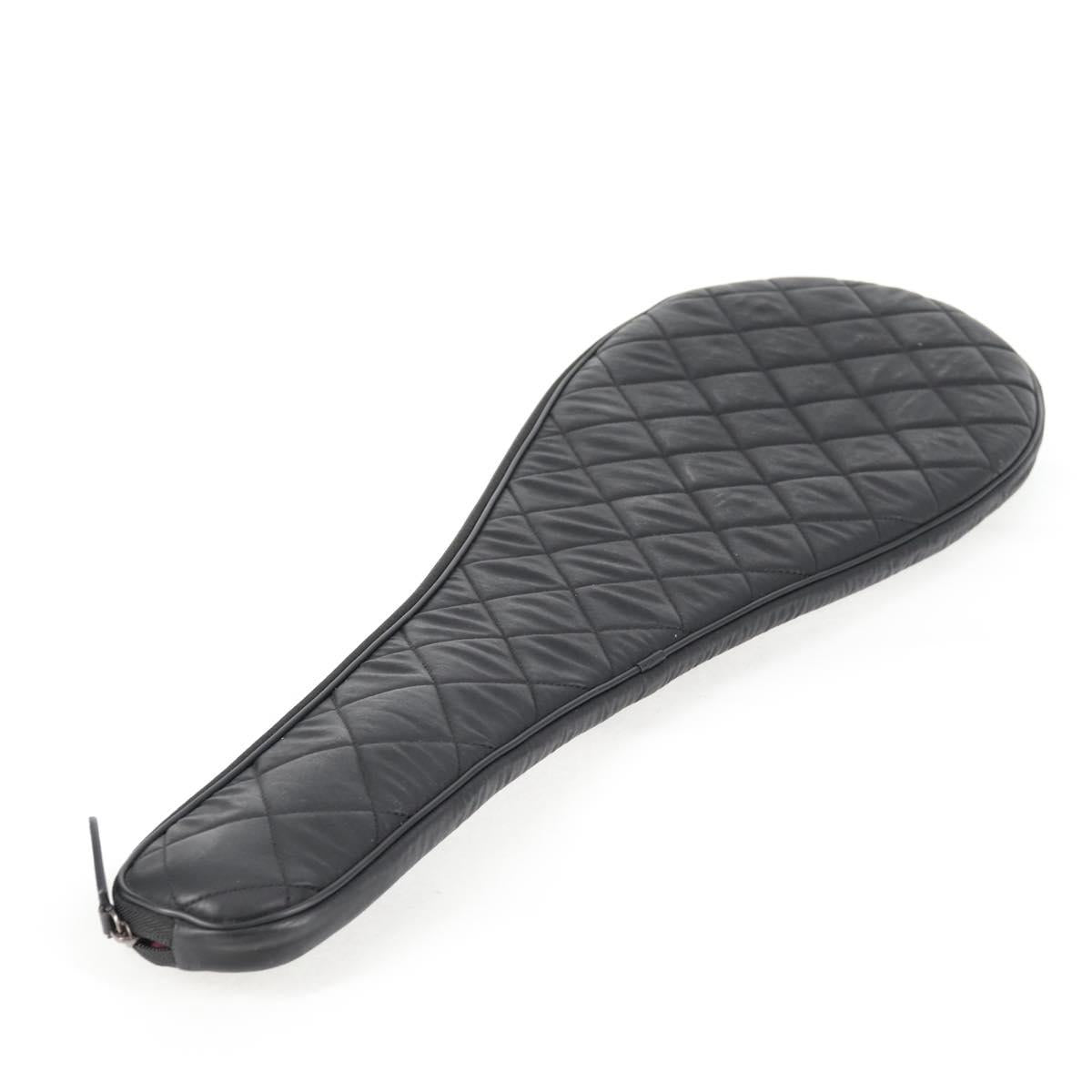 CHANEL Badminton Racket metal Black CC Auth 121512V