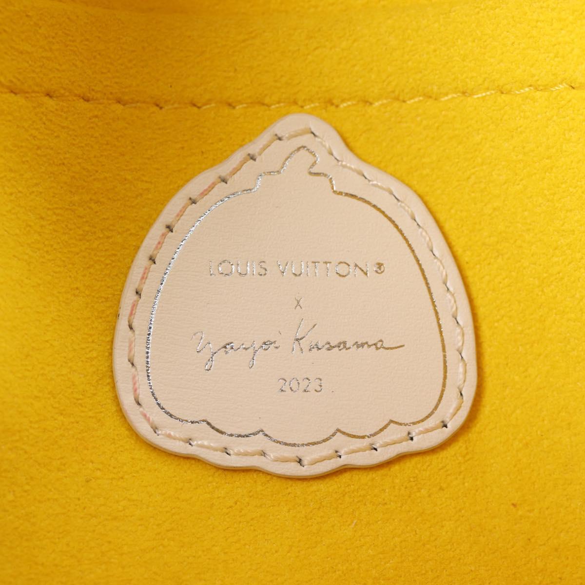 LOUIS VUITTON Monogram Yayoi Kusama Square bag Hand Bag White LV Auth 121522M