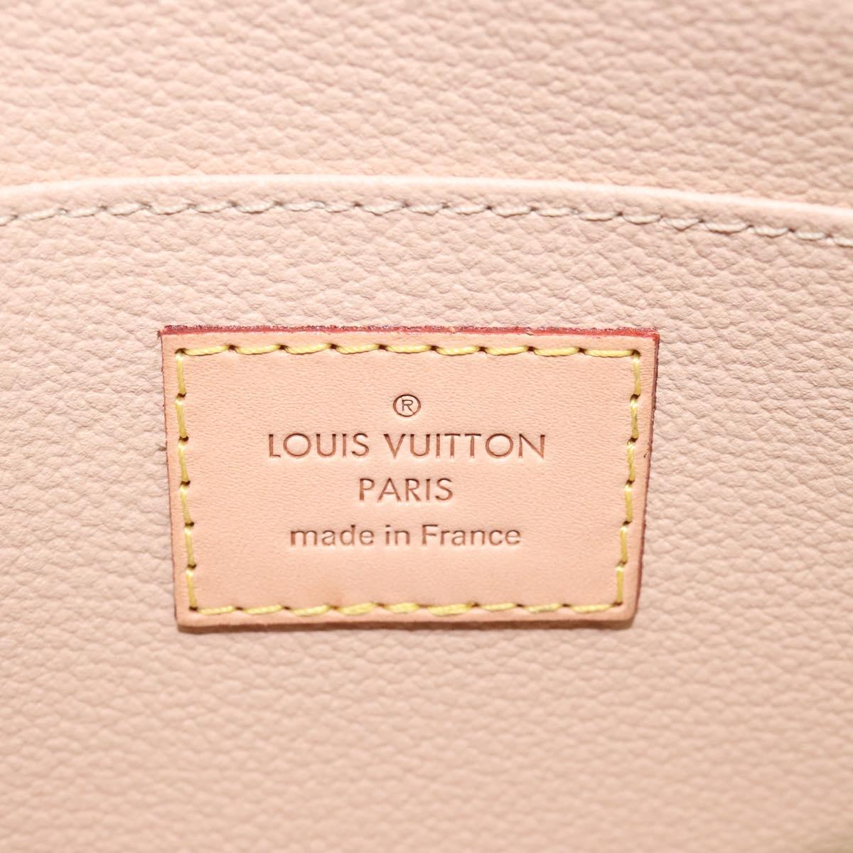 LOUIS VUITTON Damier Azur Pochette Cosmetic PM Pouch N60024 LV Auth 121541