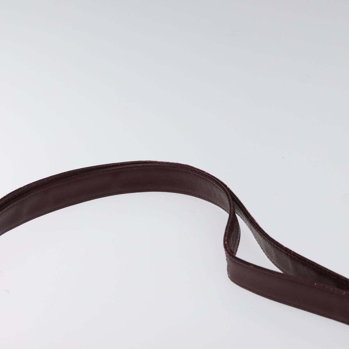 Christian Dior Trotter Canvas Shoulder Bag Red Gold Auth 121548