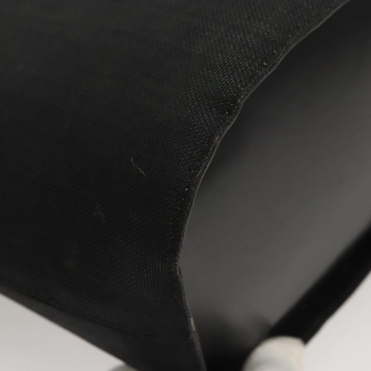 CELINE Shoulder Bag Canvas Black Gold Auth 121554