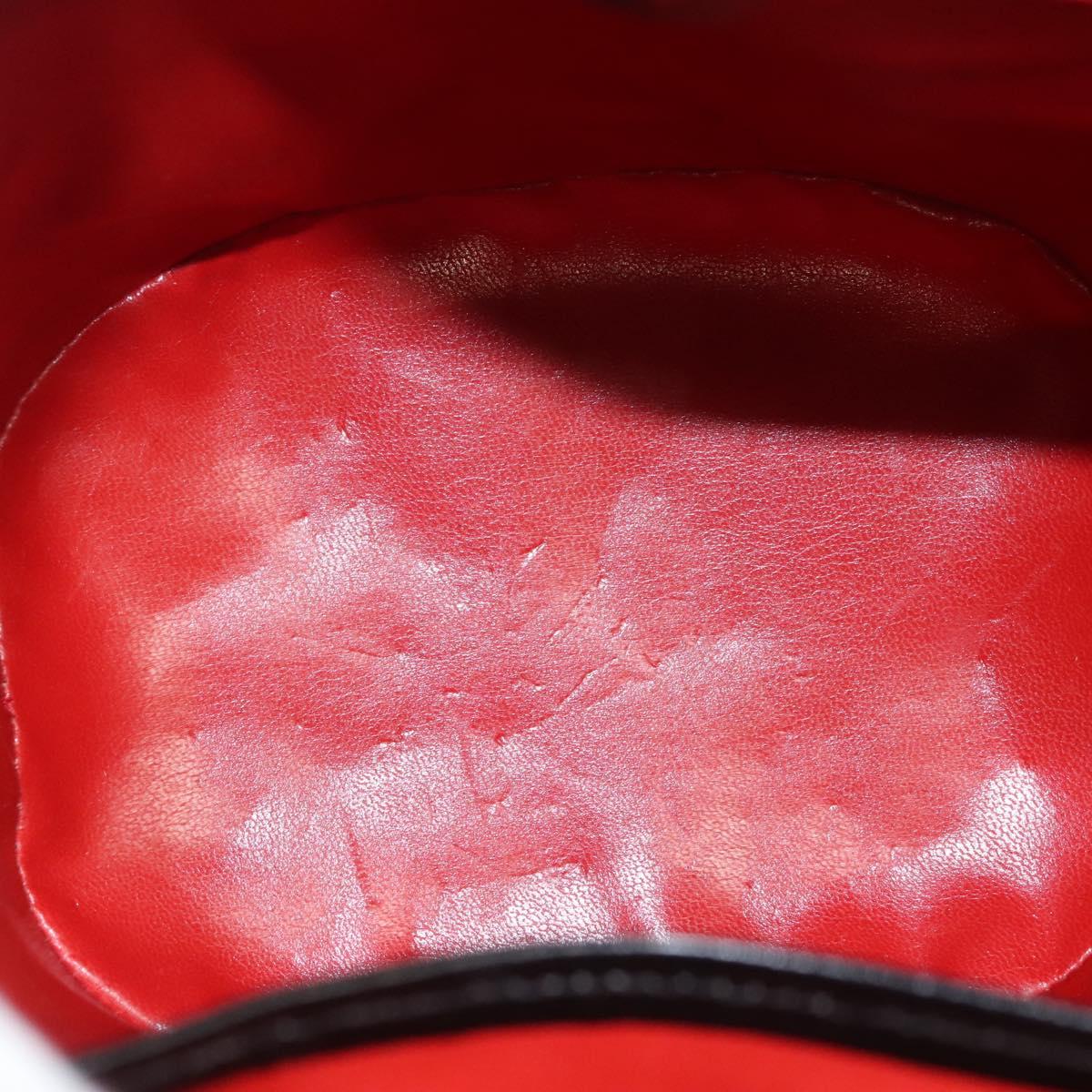 CELINE Shoulder Bag Canvas Black Gold Auth 121554