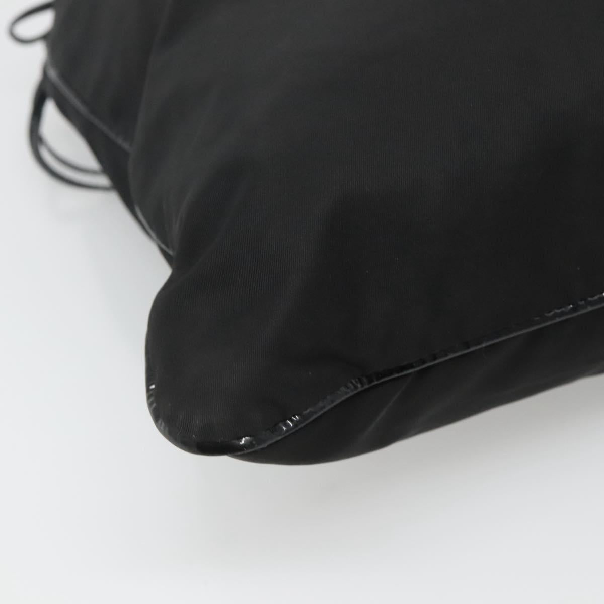 PRADA Tote Bag Nylon Black Auth 121555