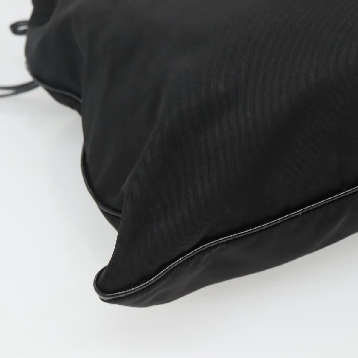PRADA Tote Bag Nylon Black Auth 121555