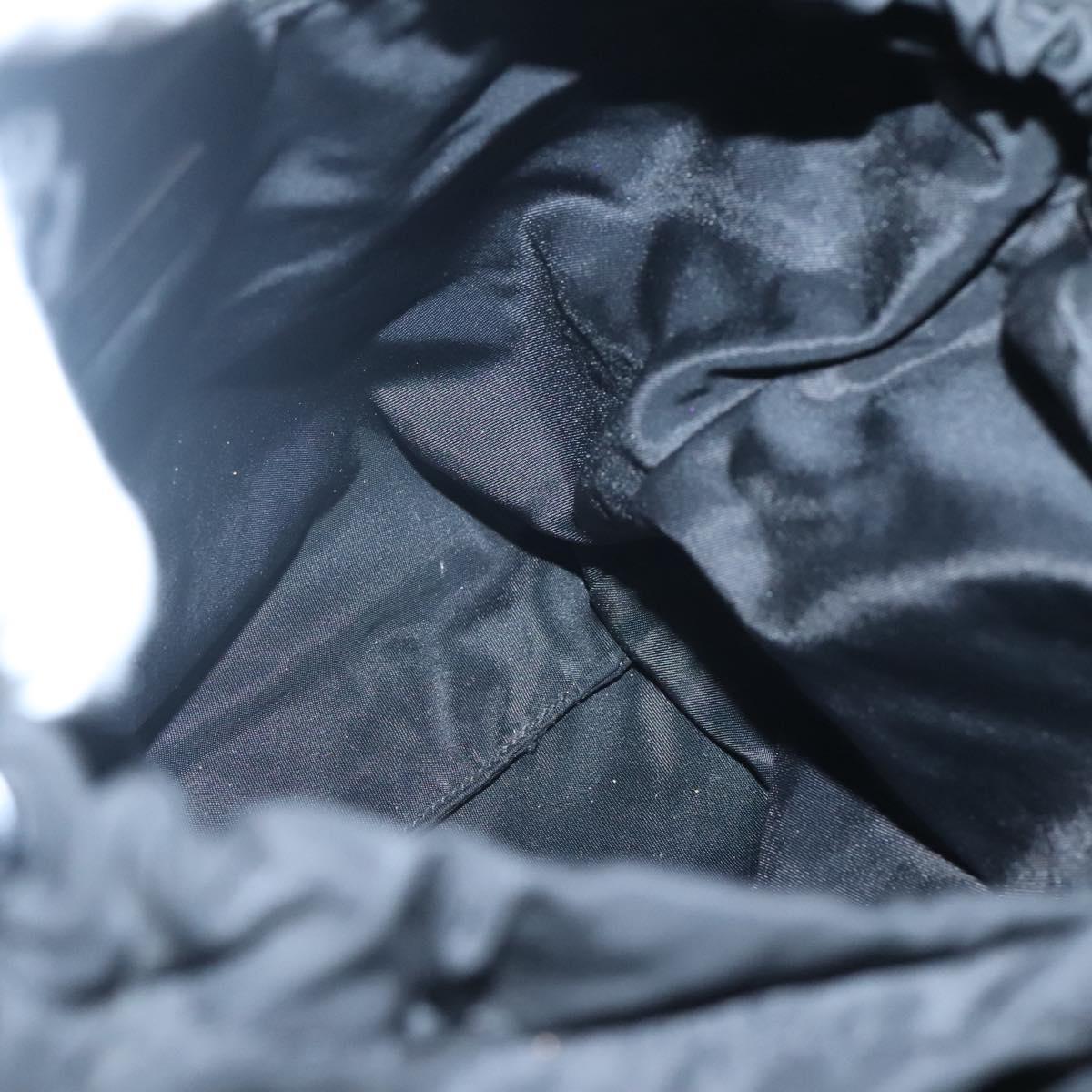 PRADA Tote Bag Nylon Black Auth 121555