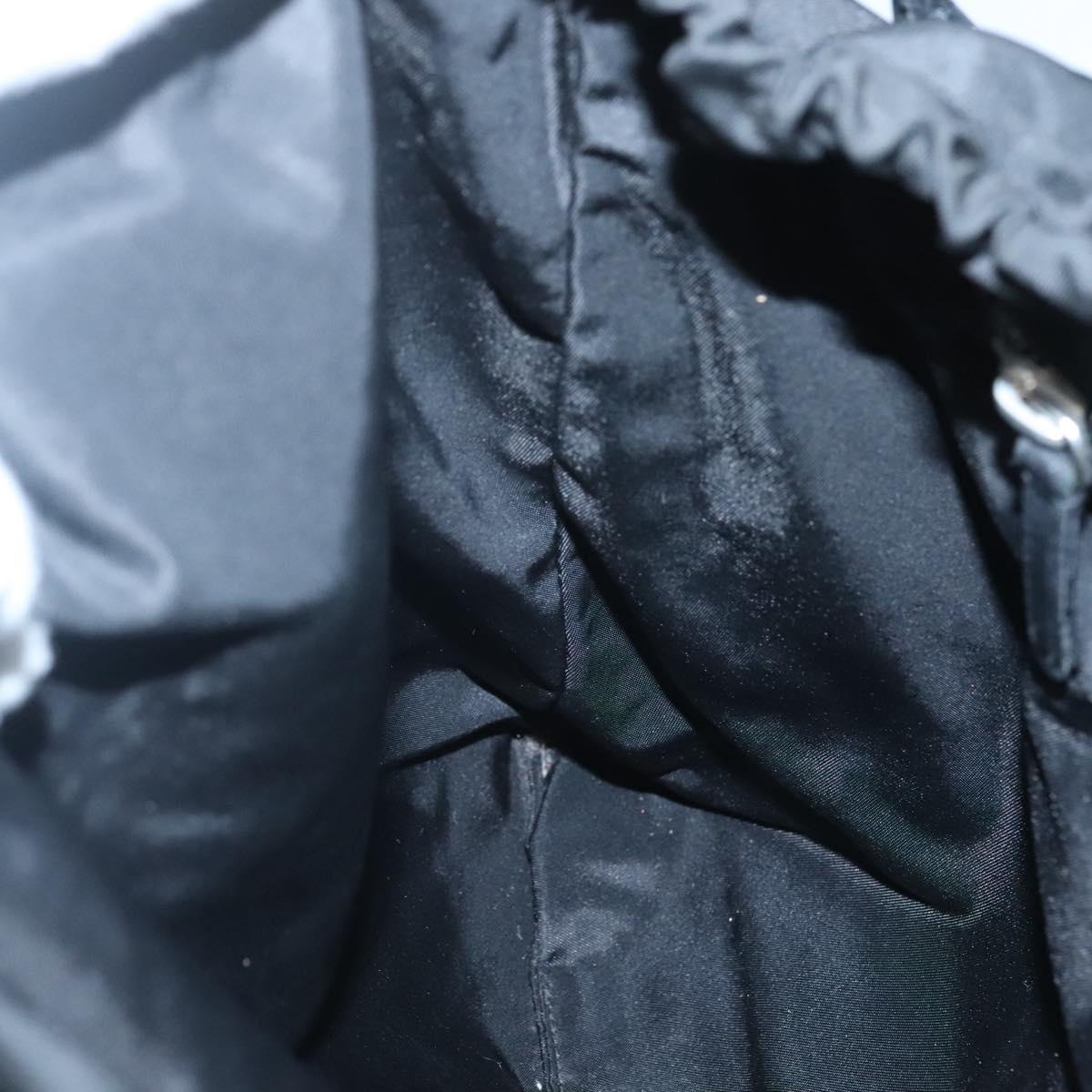 PRADA Tote Bag Nylon Black Auth 121555