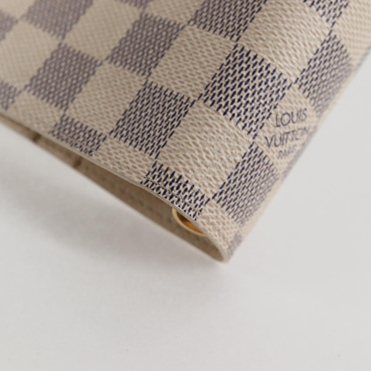 LOUIS VUITTON Damier Azur Agenda GM Day Planner Cover R20708 LV Auth 121569A