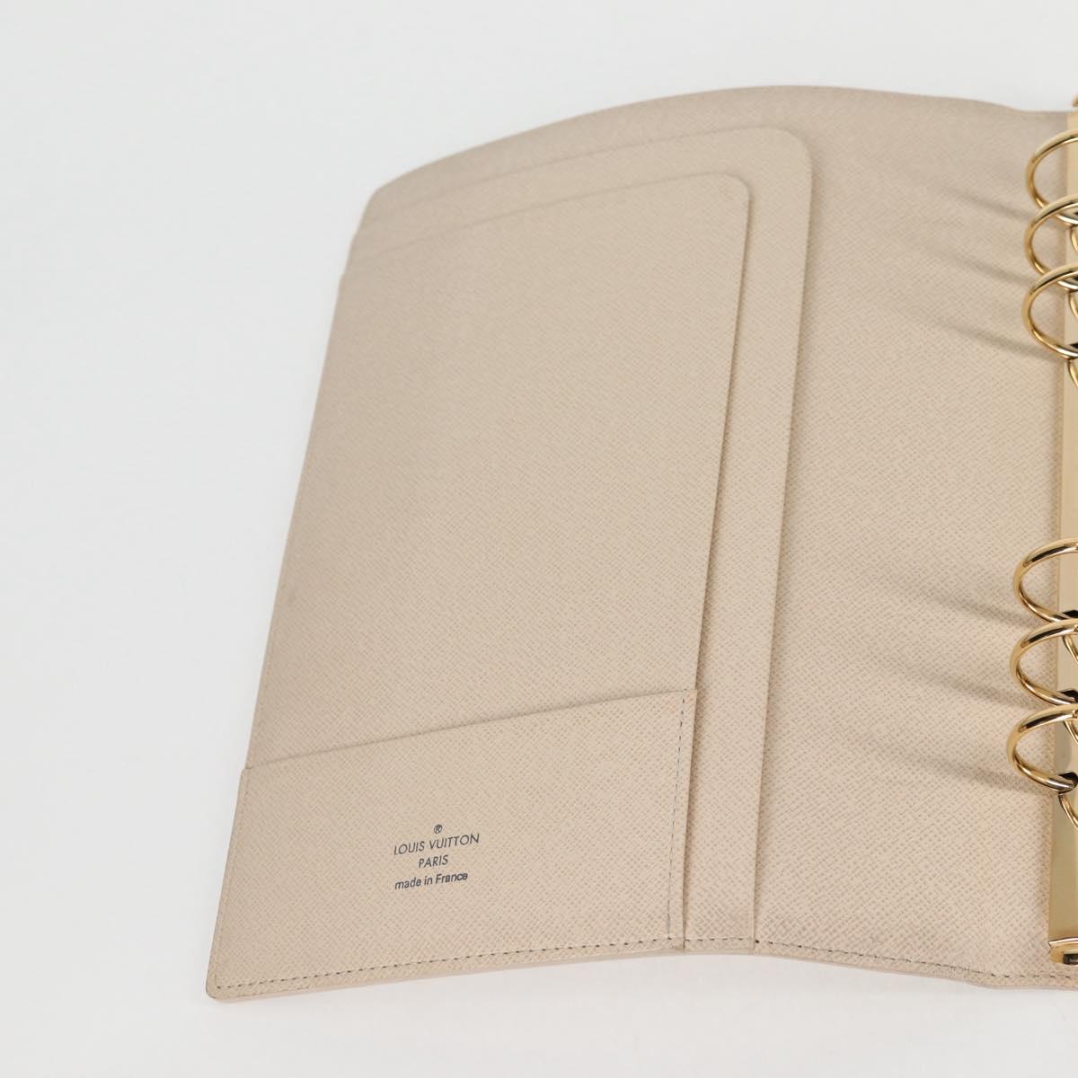 LOUIS VUITTON Damier Azur Agenda GM Day Planner Cover R20708 LV Auth 121569A