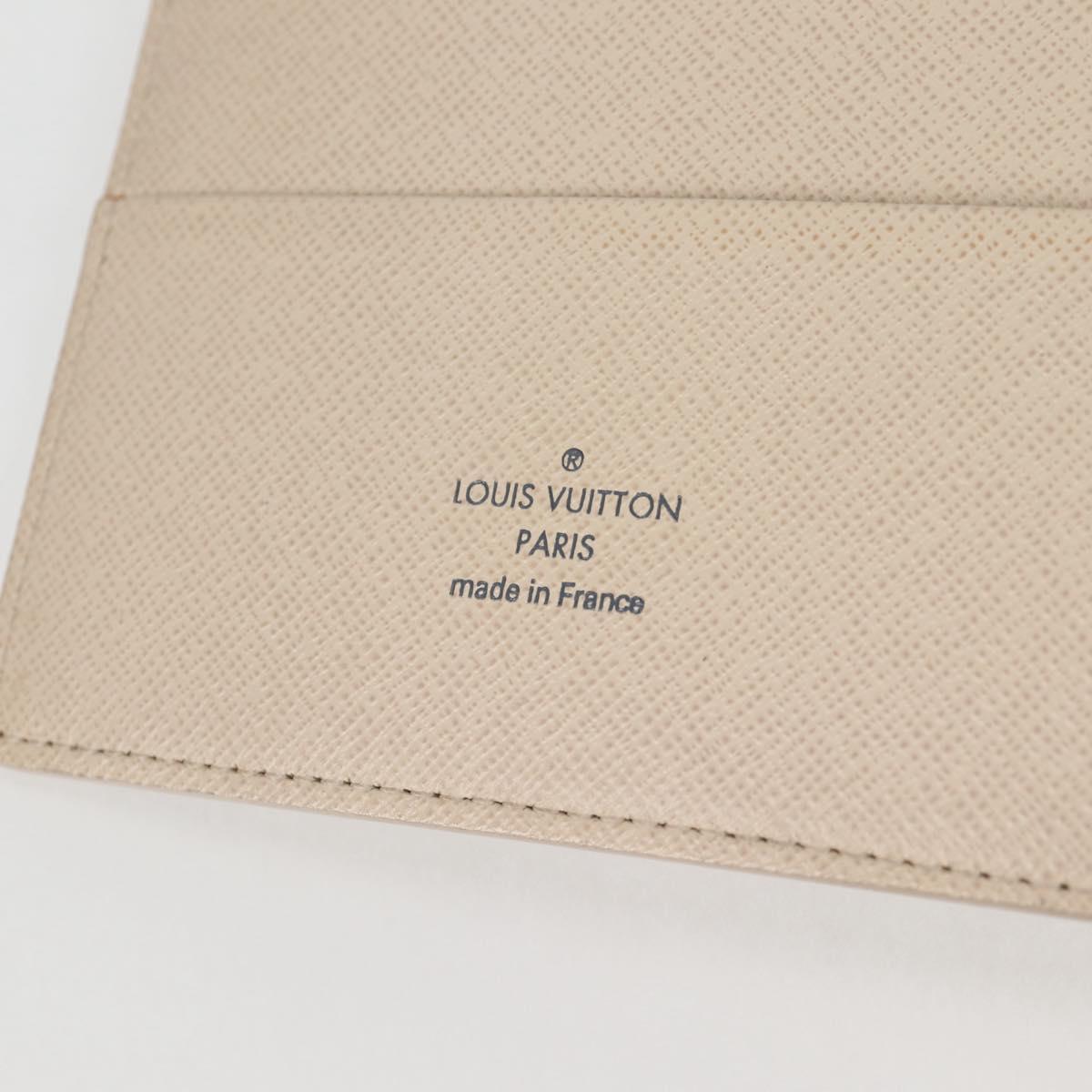 LOUIS VUITTON Damier Azur Agenda GM Day Planner Cover R20708 LV Auth 121569A