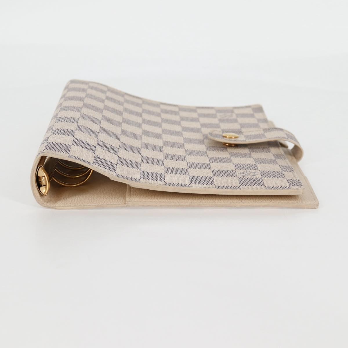 LOUIS VUITTON Damier Azur Agenda GM Day Planner Cover R20708 LV Auth 121569A