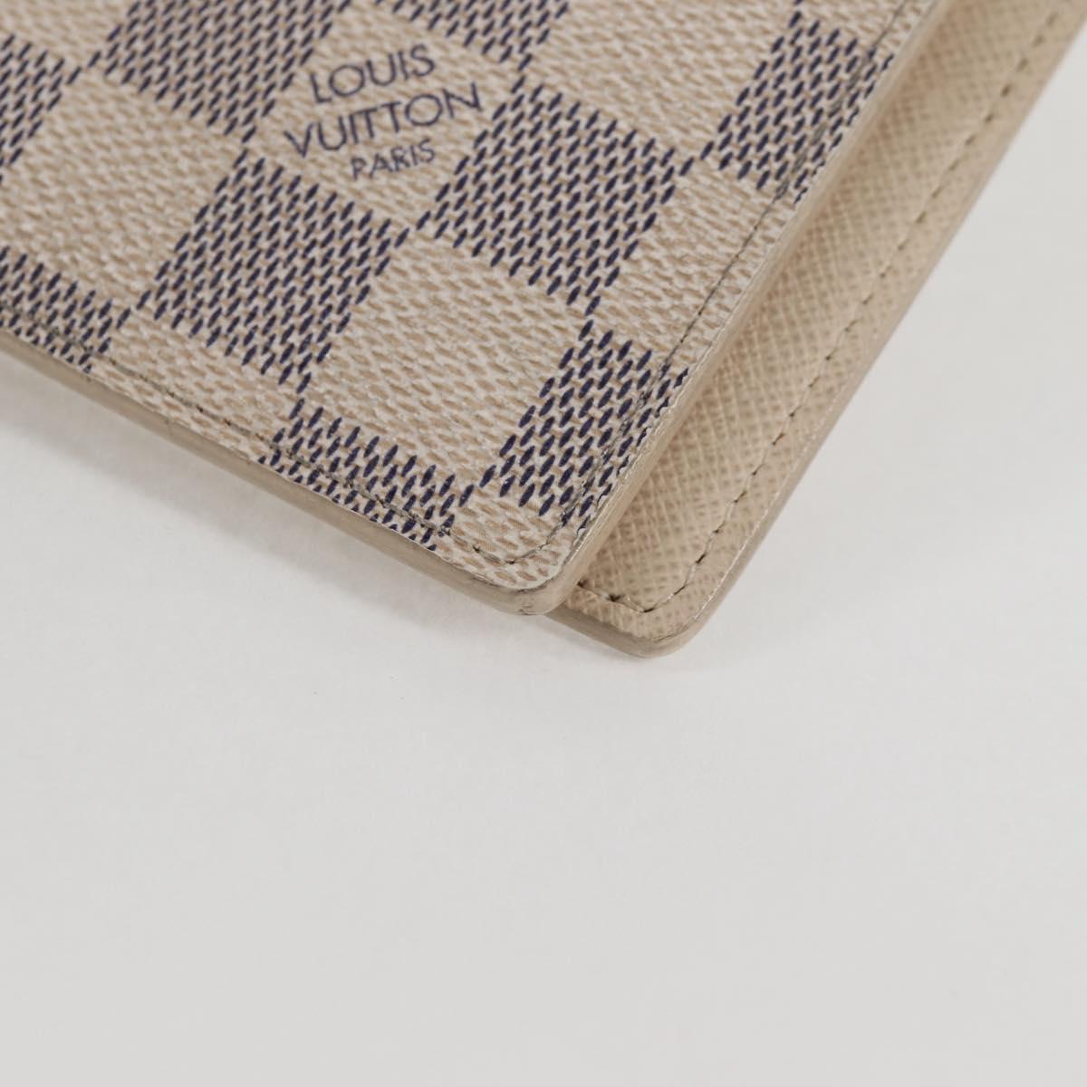 LOUIS VUITTON Damier Azur Agenda GM Day Planner Cover R20708 LV Auth 121569A