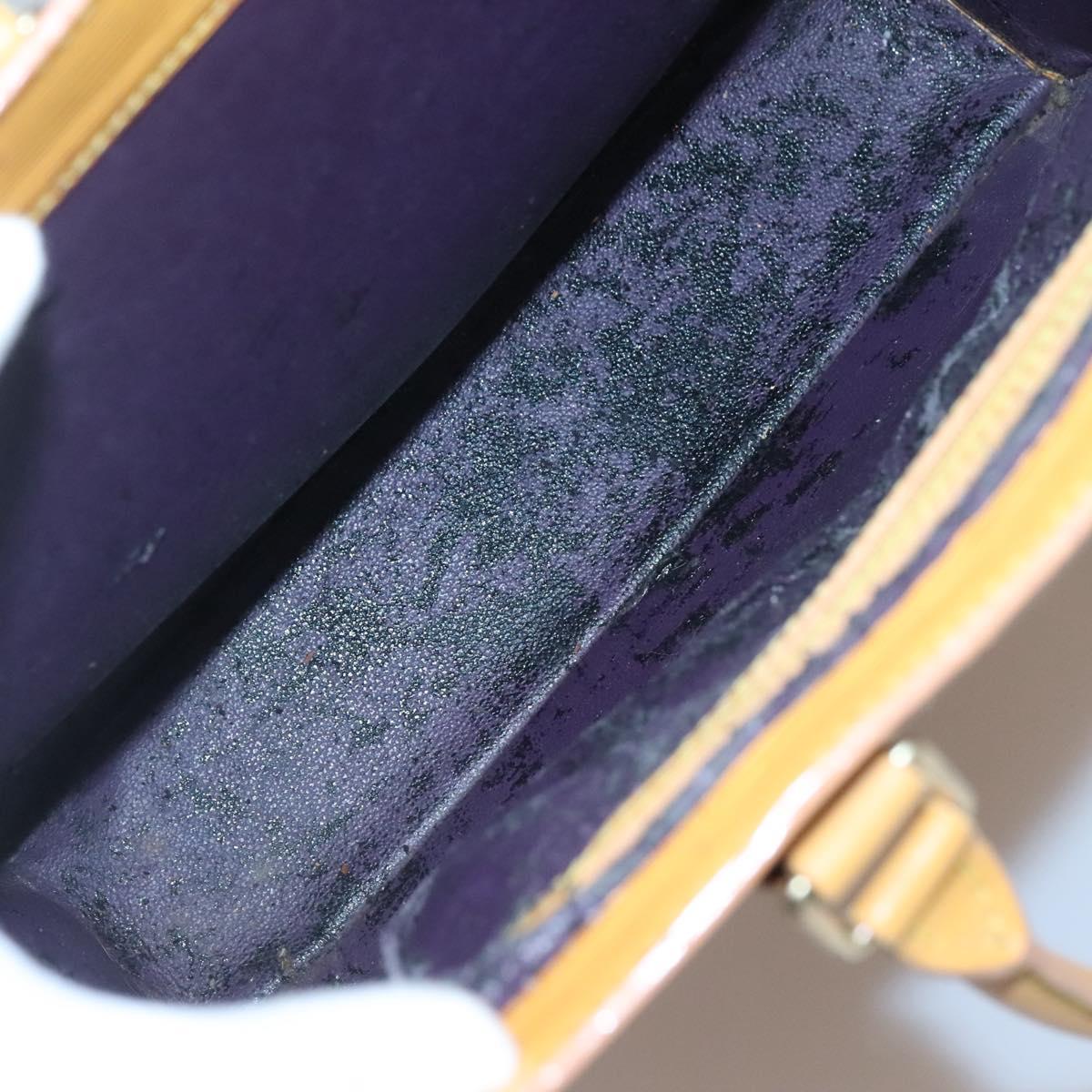 LOUIS VUITTON Epi Sac Plat Hand Bag Yellow M52079 LV Auth 121570