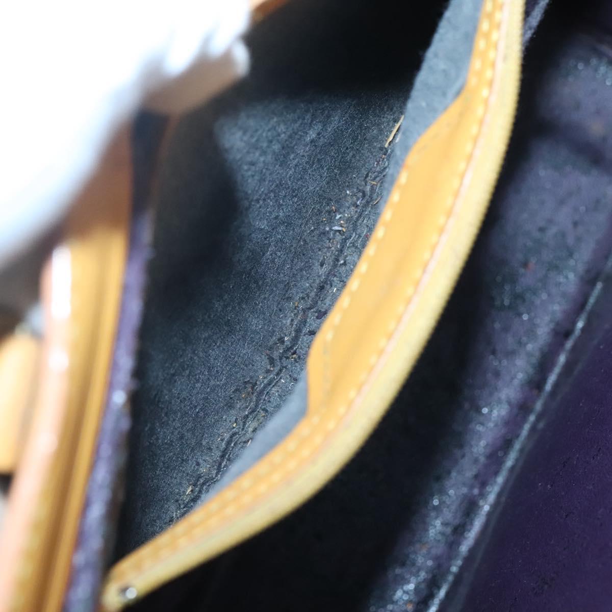 LOUIS VUITTON Epi Sac Plat Hand Bag Yellow M52079 LV Auth 121570