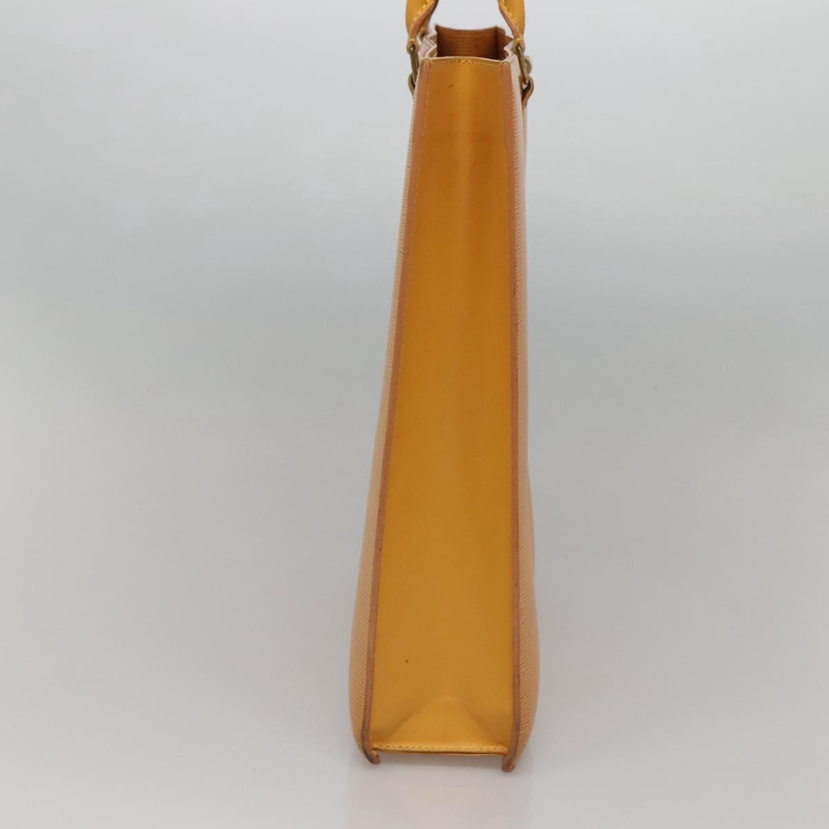 LOUIS VUITTON Epi Sac Plat Hand Bag Yellow M52079 LV Auth 121570
