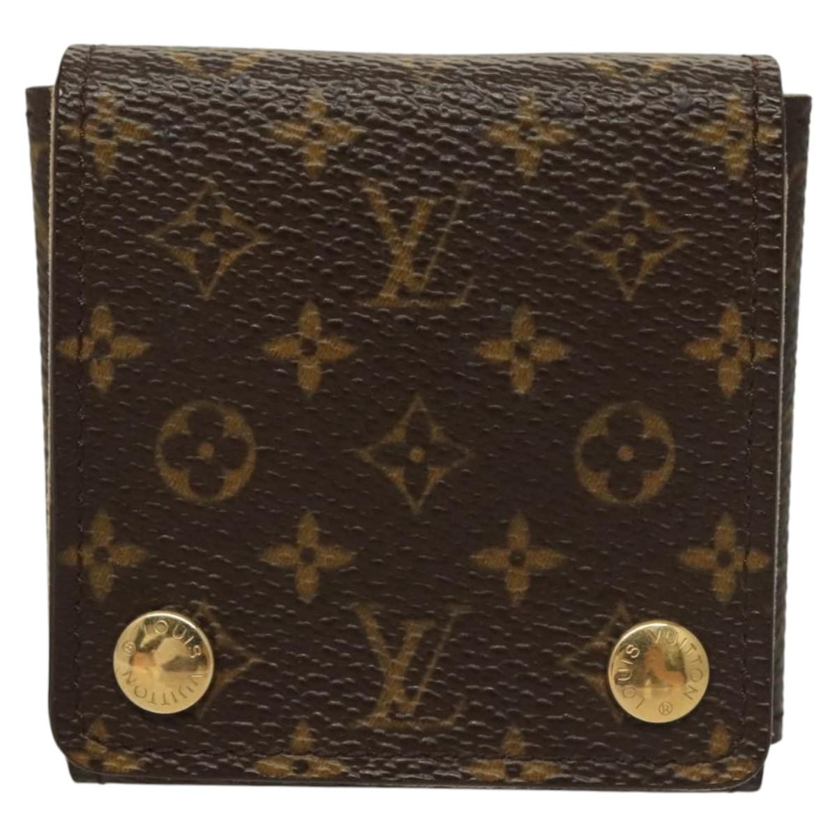 LOUIS VUITTON Monogram Jewelry Case Jewelry Box LV Auth 121589