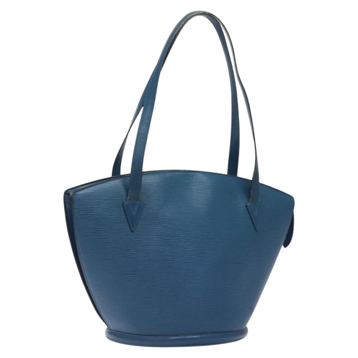 LOUIS VUITTON Epi Saint Jacques Shopping Shoulder Bag Blue M52275 LV Auth 121598