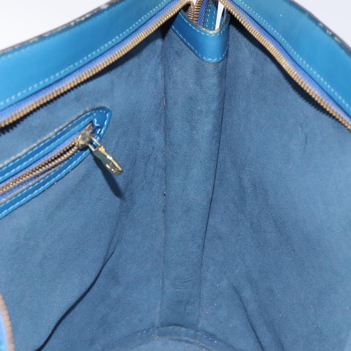 LOUIS VUITTON Epi Saint Jacques Shopping Shoulder Bag Blue M52275 LV Auth 121598