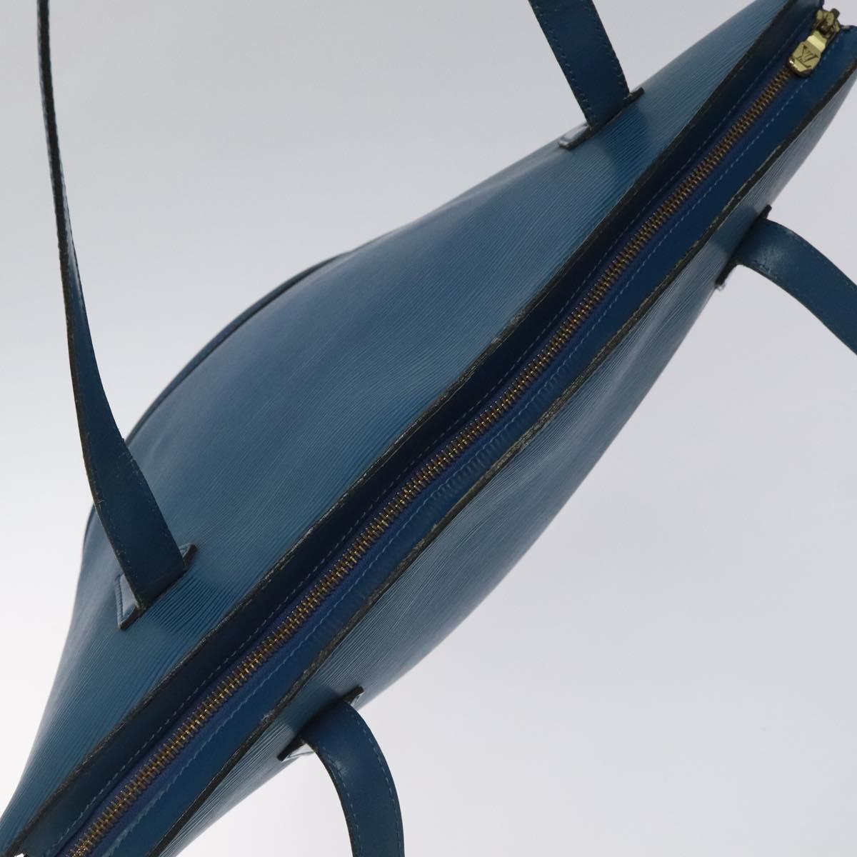 LOUIS VUITTON Epi Saint Jacques Shopping Shoulder Bag Blue M52275 LV Auth 121598