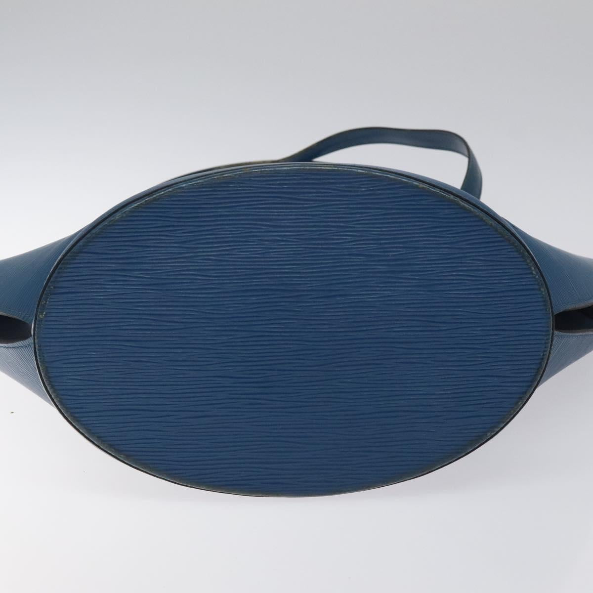 LOUIS VUITTON Epi Saint Jacques Shopping Shoulder Bag Blue M52275 LV Auth 121598