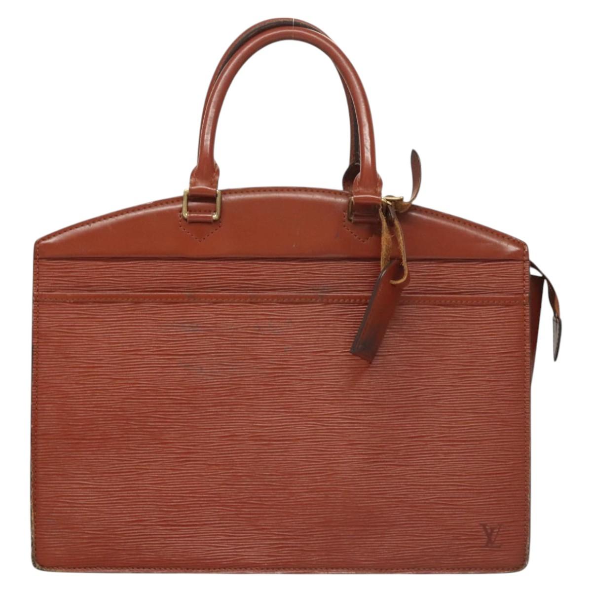 LOUIS VUITTON Epi Riviera Hand Bag Brown M48183 LV Auth 121603