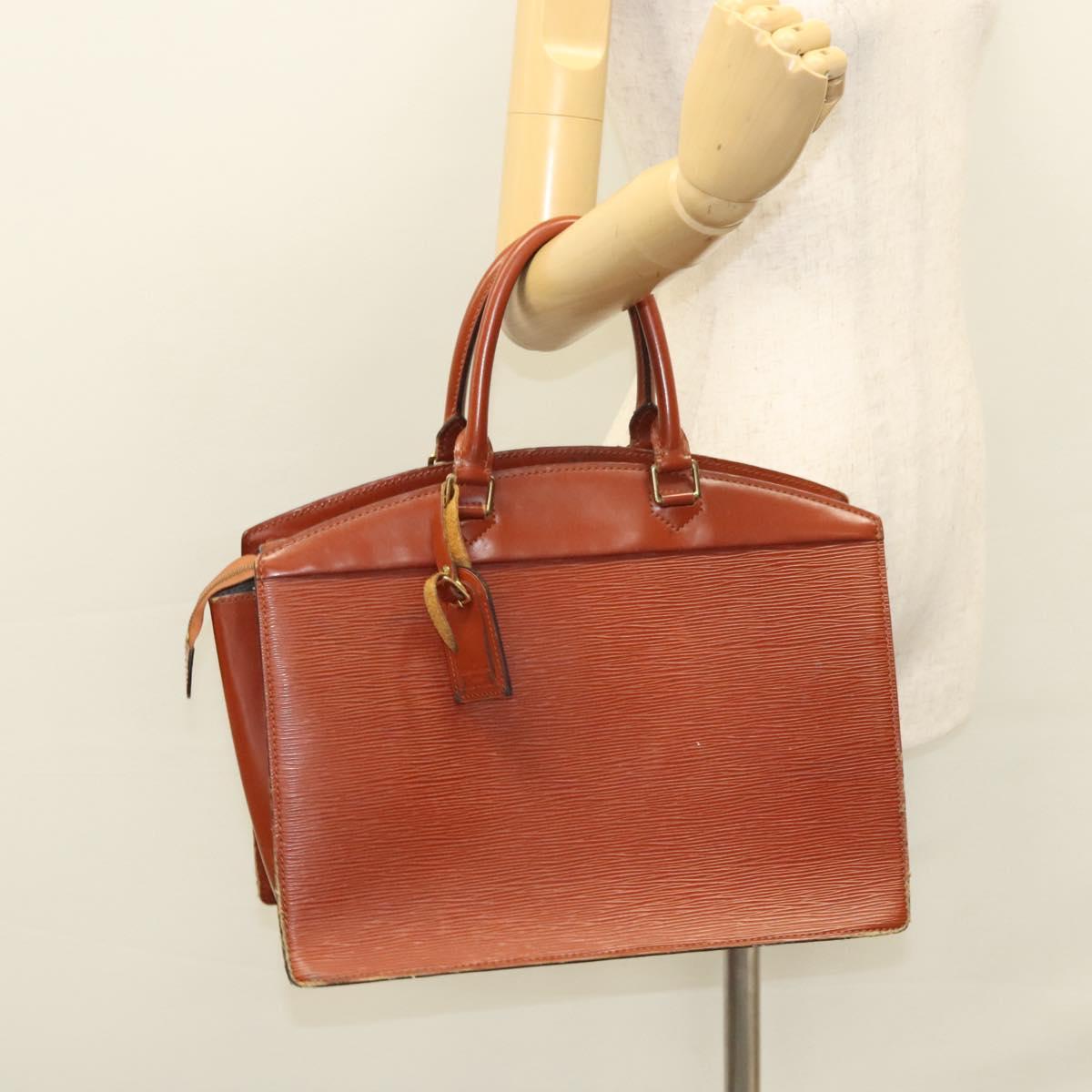 LOUIS VUITTON Epi Riviera Hand Bag Brown M48183 LV Auth 121603