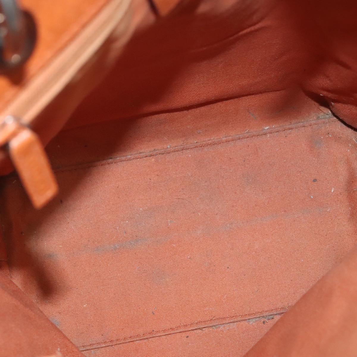 GUCCI GG Canvas Tote Bag Beige Silver 120840 Auth 121608