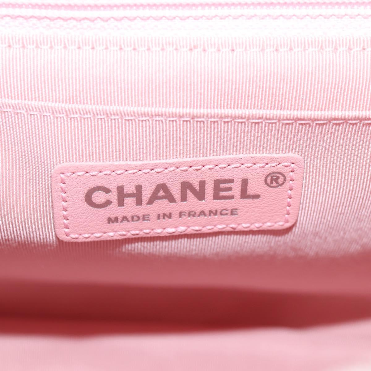 CHANEL Chain Matelasse 2.55 Shoulder Bag Tweed Pink CC Auth 121623AM