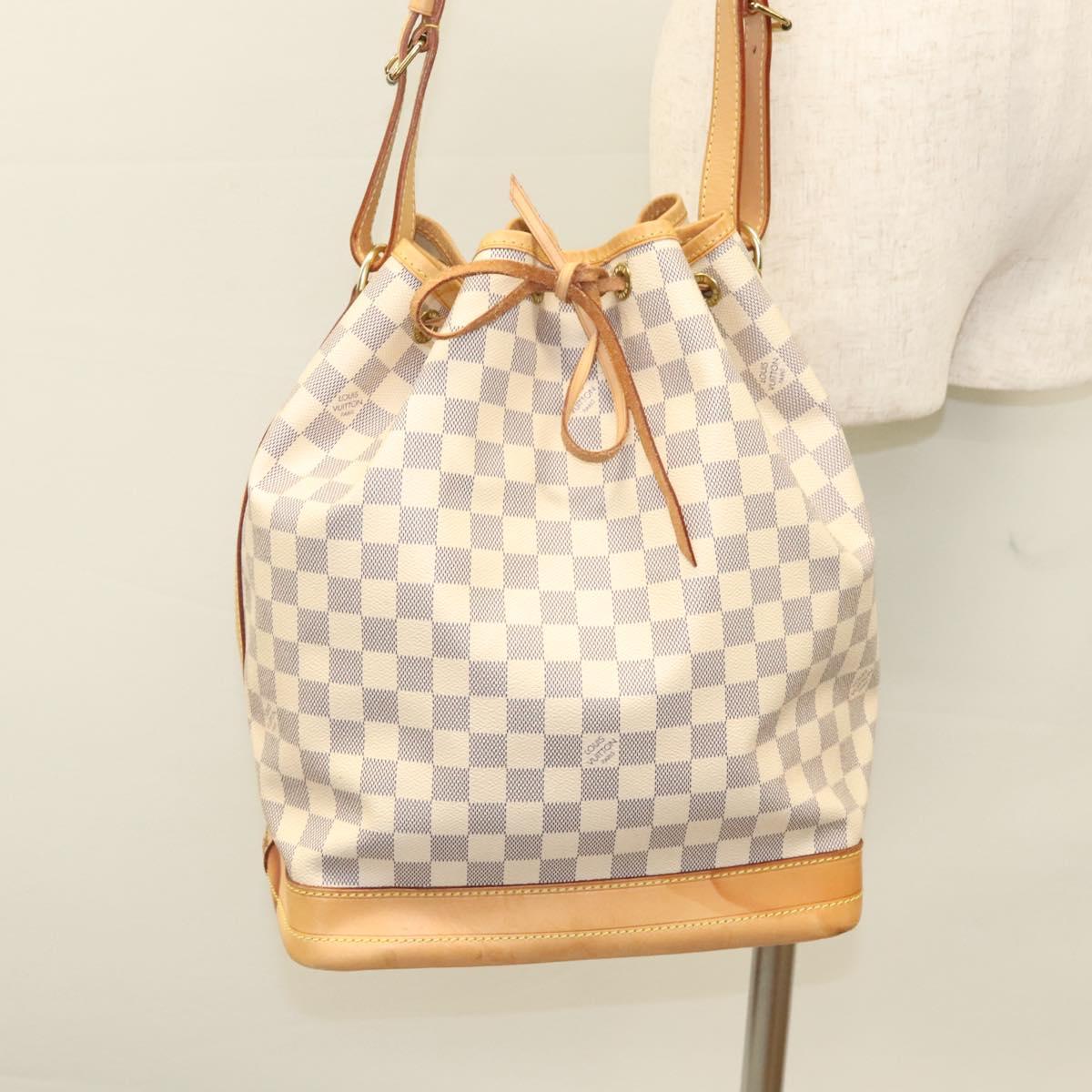 LOUIS VUITTON Damier Azur Noe Shoulder Bag N42222 LV Auth 121627