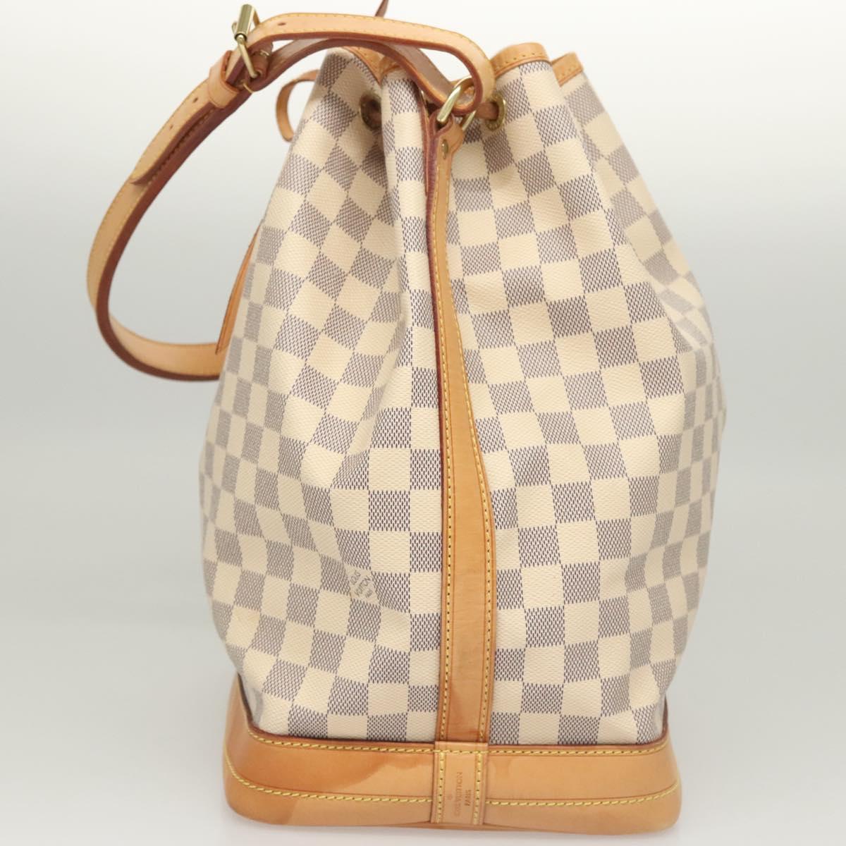 LOUIS VUITTON Damier Azur Noe Shoulder Bag N42222 LV Auth 121627
