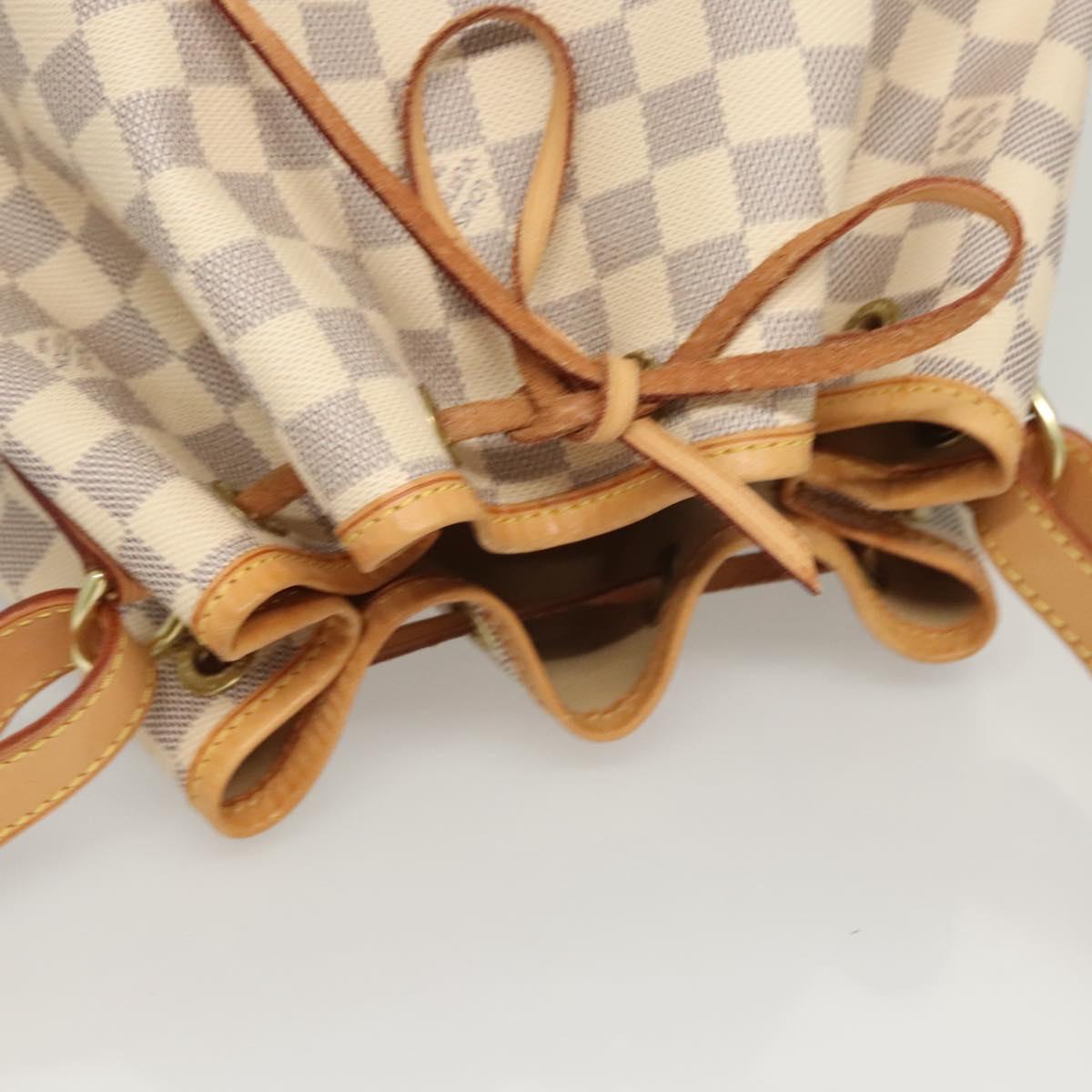 LOUIS VUITTON Damier Azur Noe Shoulder Bag N42222 LV Auth 121627