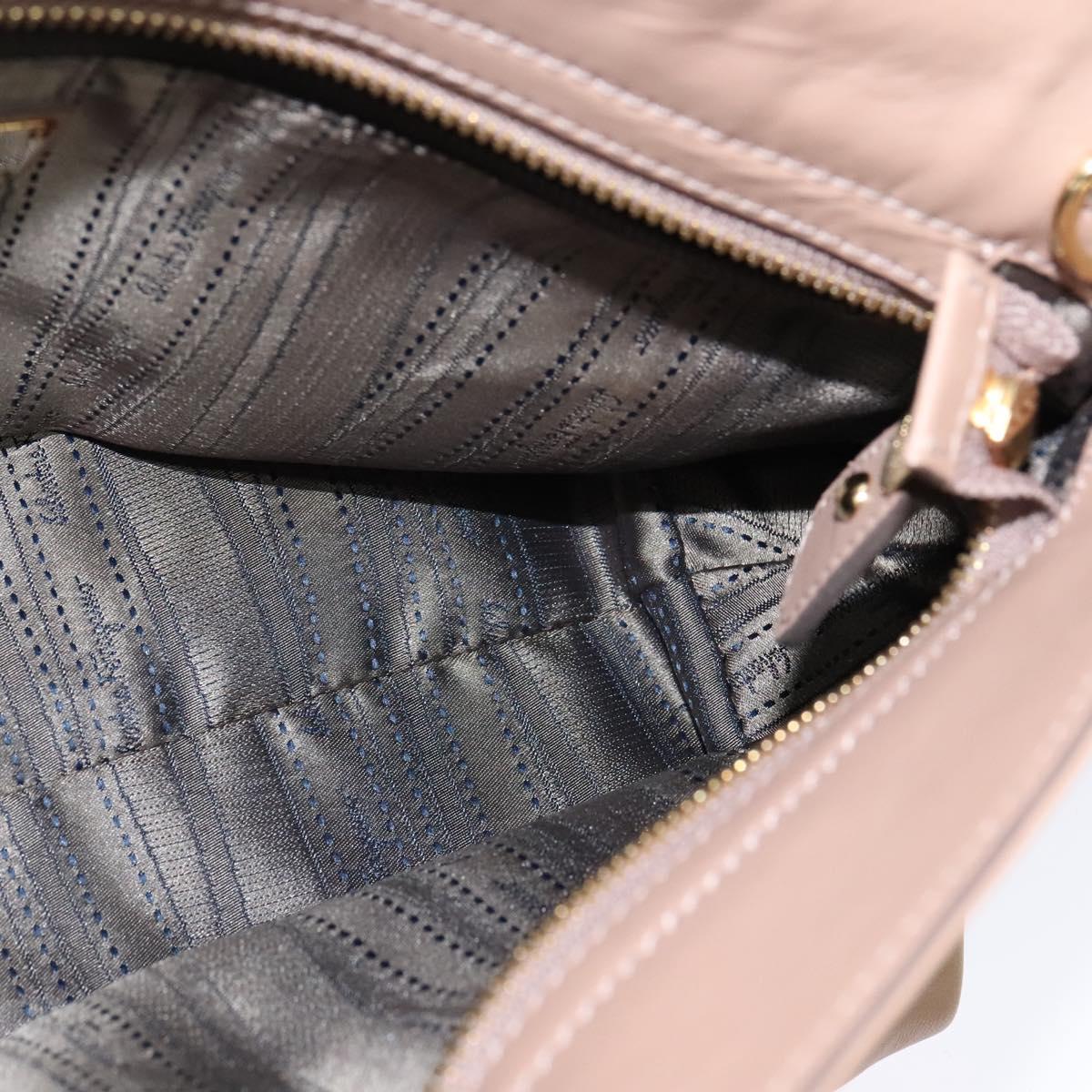 Salvatore Ferragamo Gancini Sofia Hand Bag Leather 2way Beige Gold Auth 121740