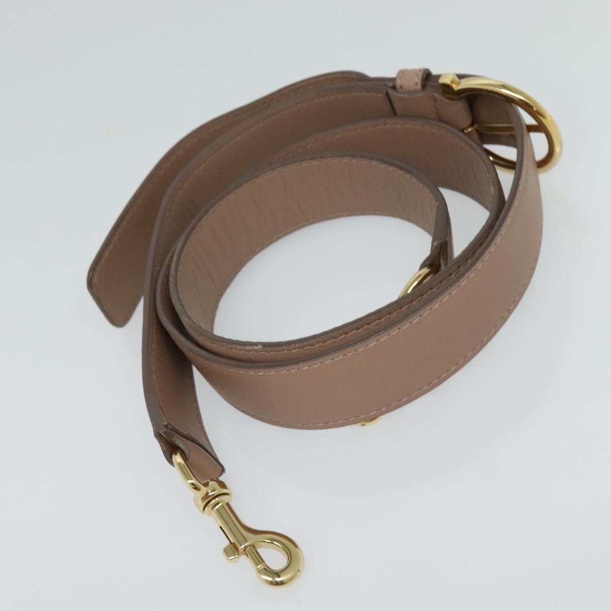 Salvatore Ferragamo Gancini Sofia Hand Bag Leather 2way Beige Gold Auth 121740