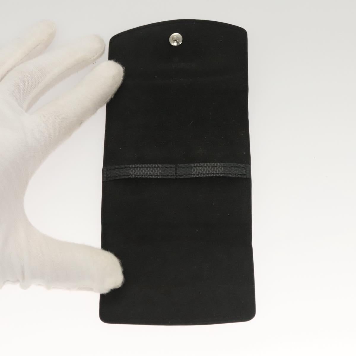 LOUIS VUITTON Damier Graphite Cuffs & Cuff Case Cuffs LV Auth 121760