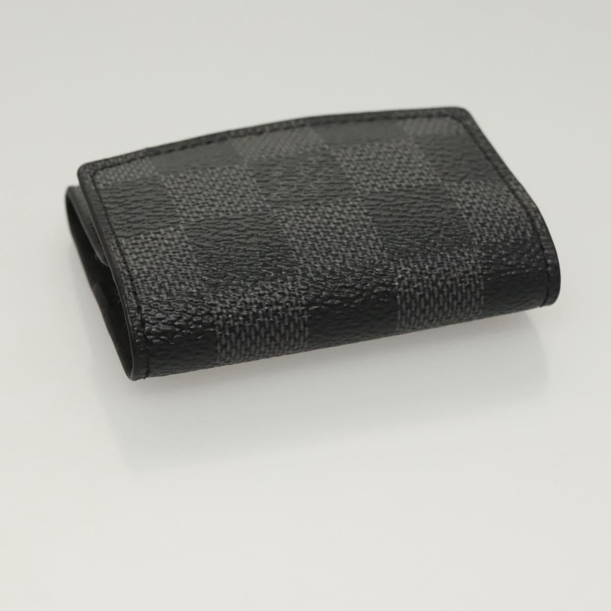 LOUIS VUITTON Damier Graphite Cuffs & Cuff Case Cuffs LV Auth 121760