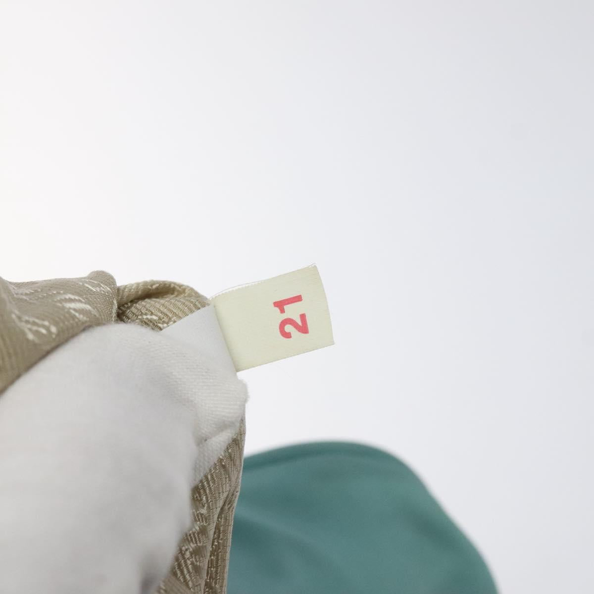 PRADA Hand Bag Nylon Blue Silver Auth 121844