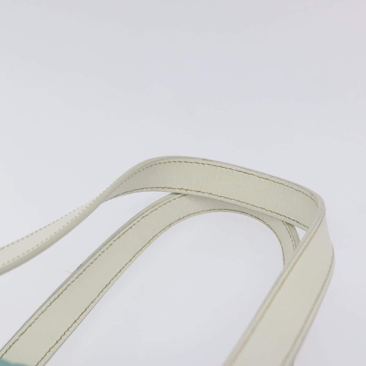 PRADA Hand Bag Nylon Blue Silver Auth 121844