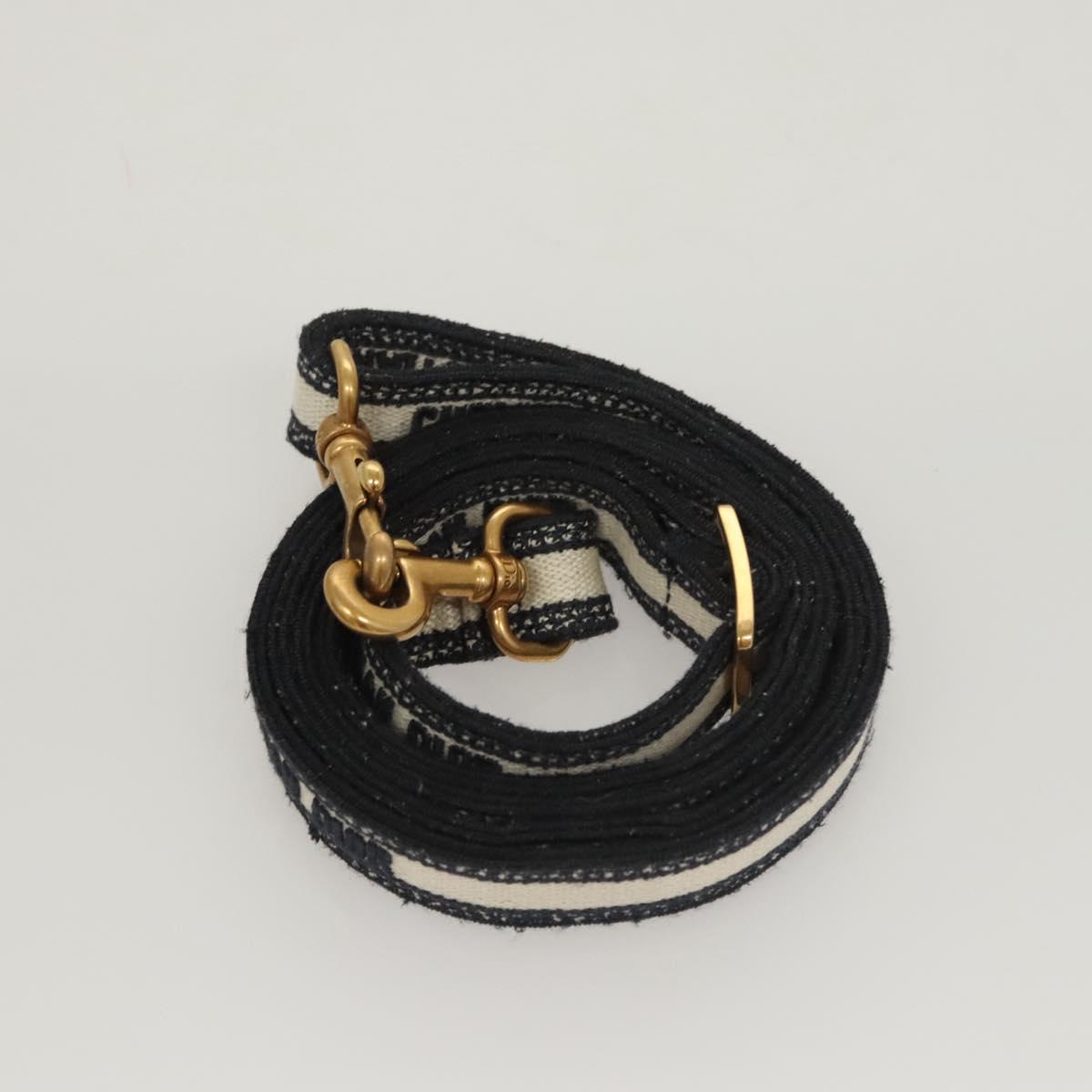 Christian Dior Mini Vertical Hand Bag Canvas 2way Black Auth 121850