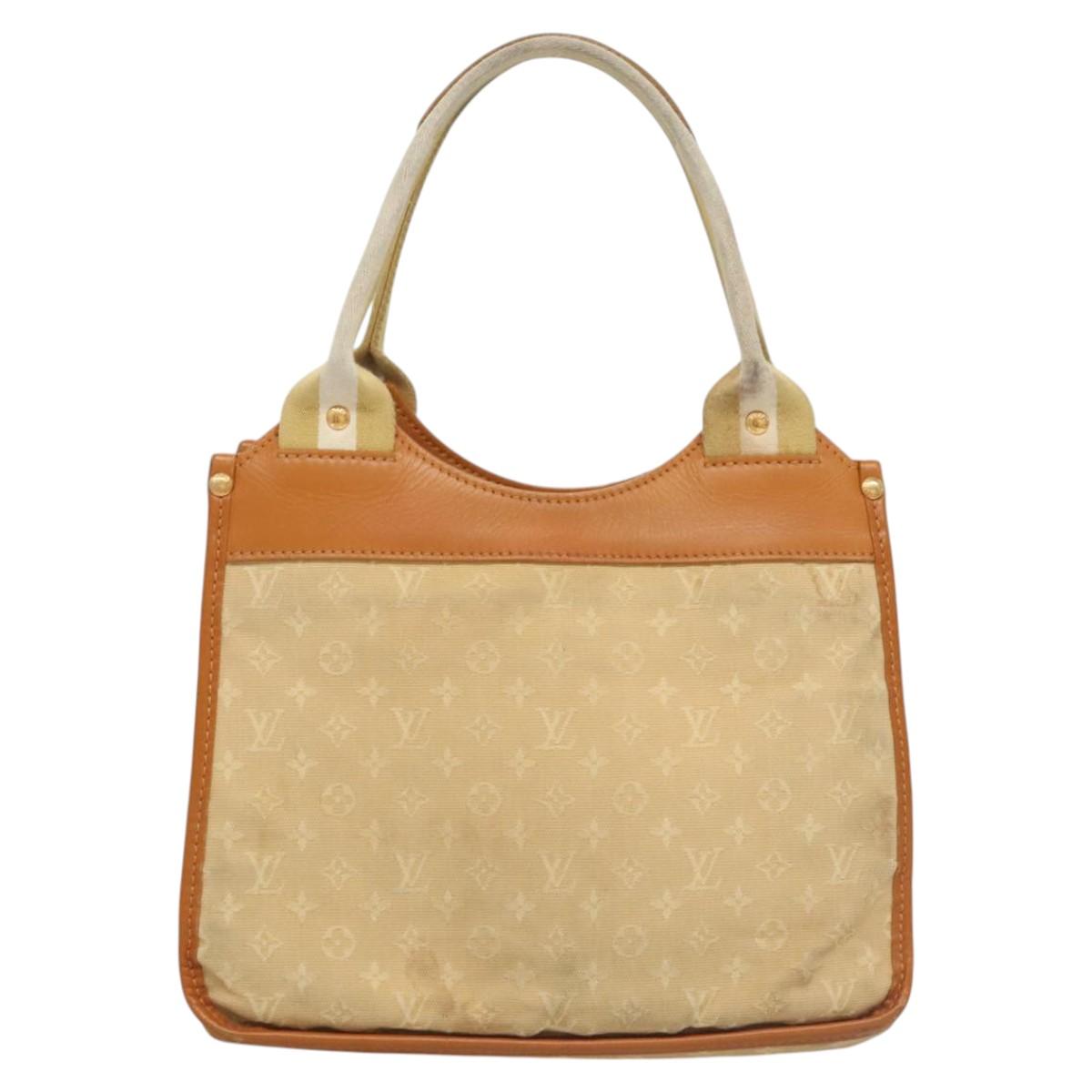 LOUIS VUITTON Monogram Mini Sac Catline Tote Bag Beige M92328 LV Auth 121864