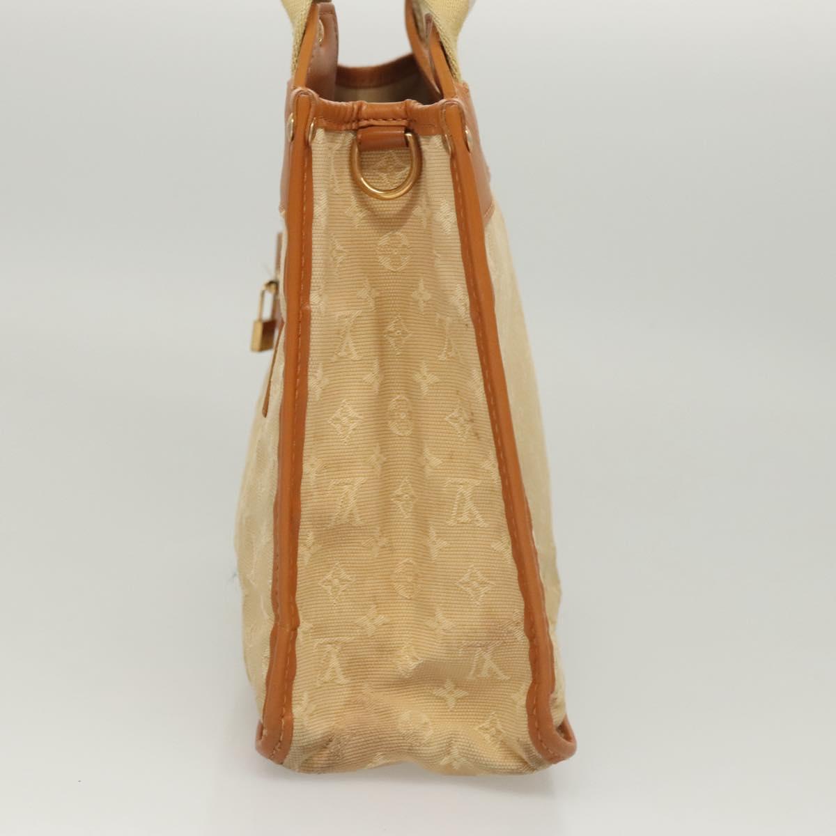 LOUIS VUITTON Monogram Mini Sac Catline Tote Bag Beige M92328 LV Auth 121864