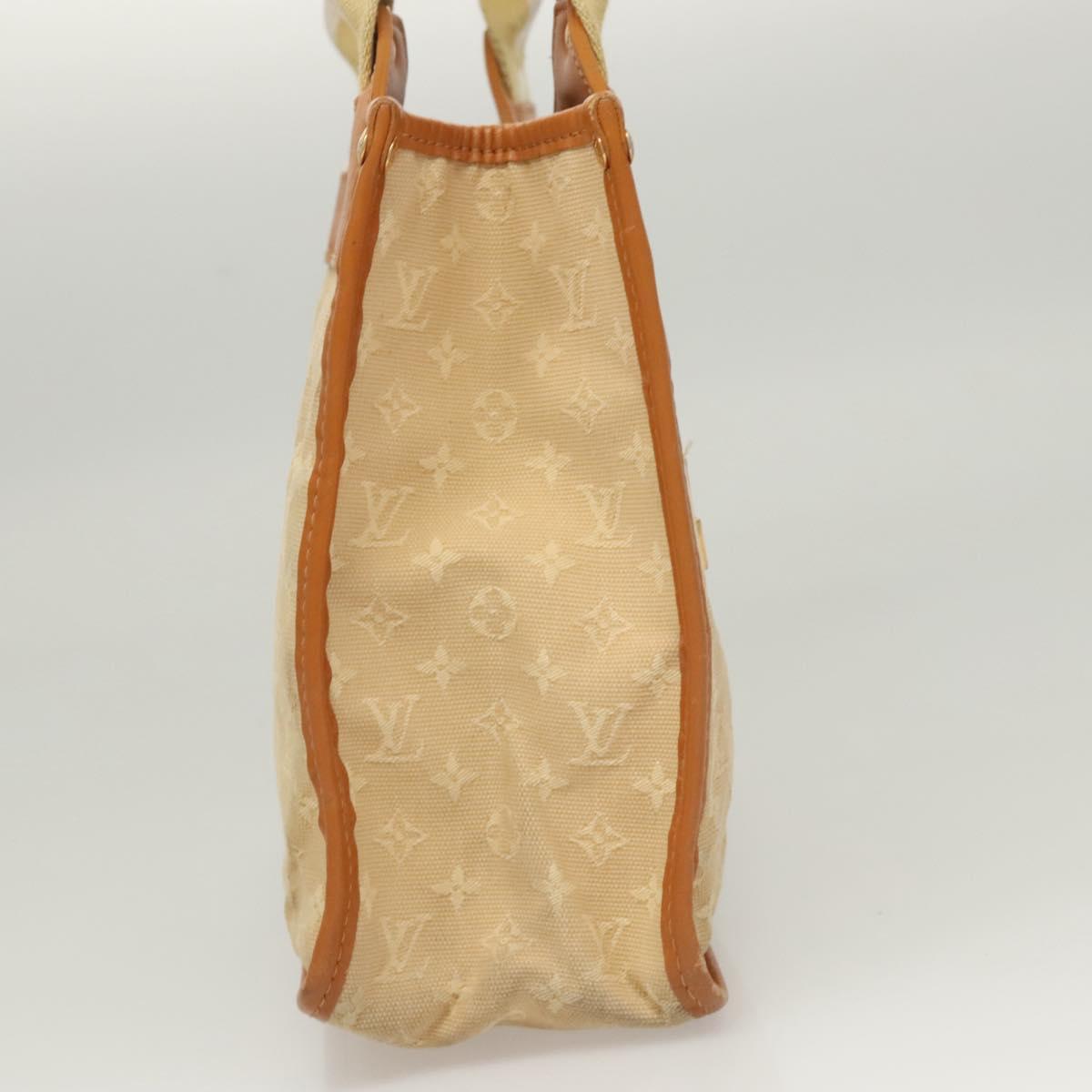 LOUIS VUITTON Monogram Mini Sac Catline Tote Bag Beige M92328 LV Auth 121864