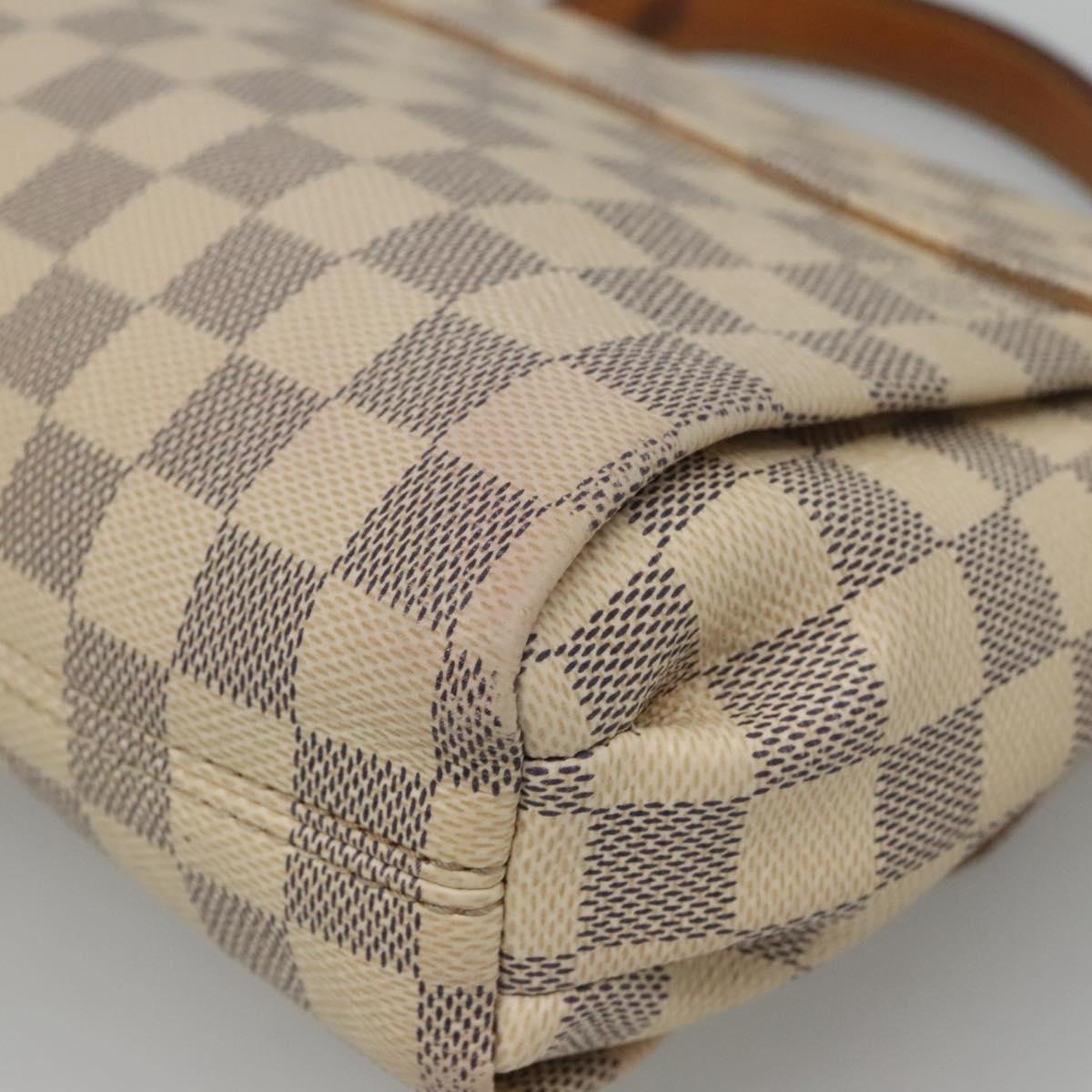 LOUIS VUITTON Damier Azur Croisette Hand Bag 2way N41581 LV Auth 121869