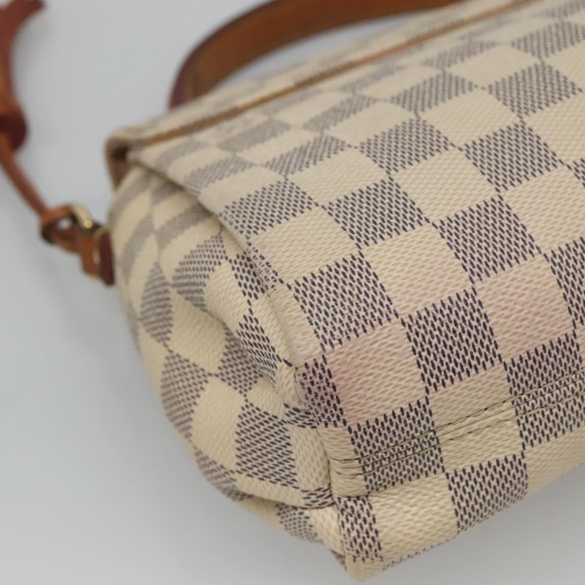 LOUIS VUITTON Damier Azur Croisette Hand Bag 2way N41581 LV Auth 121869